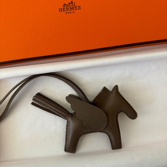 Hermes Rodeo Pegase Pegasus PM Etoupe bag charm for birkin kelly - Picture 7 of 7